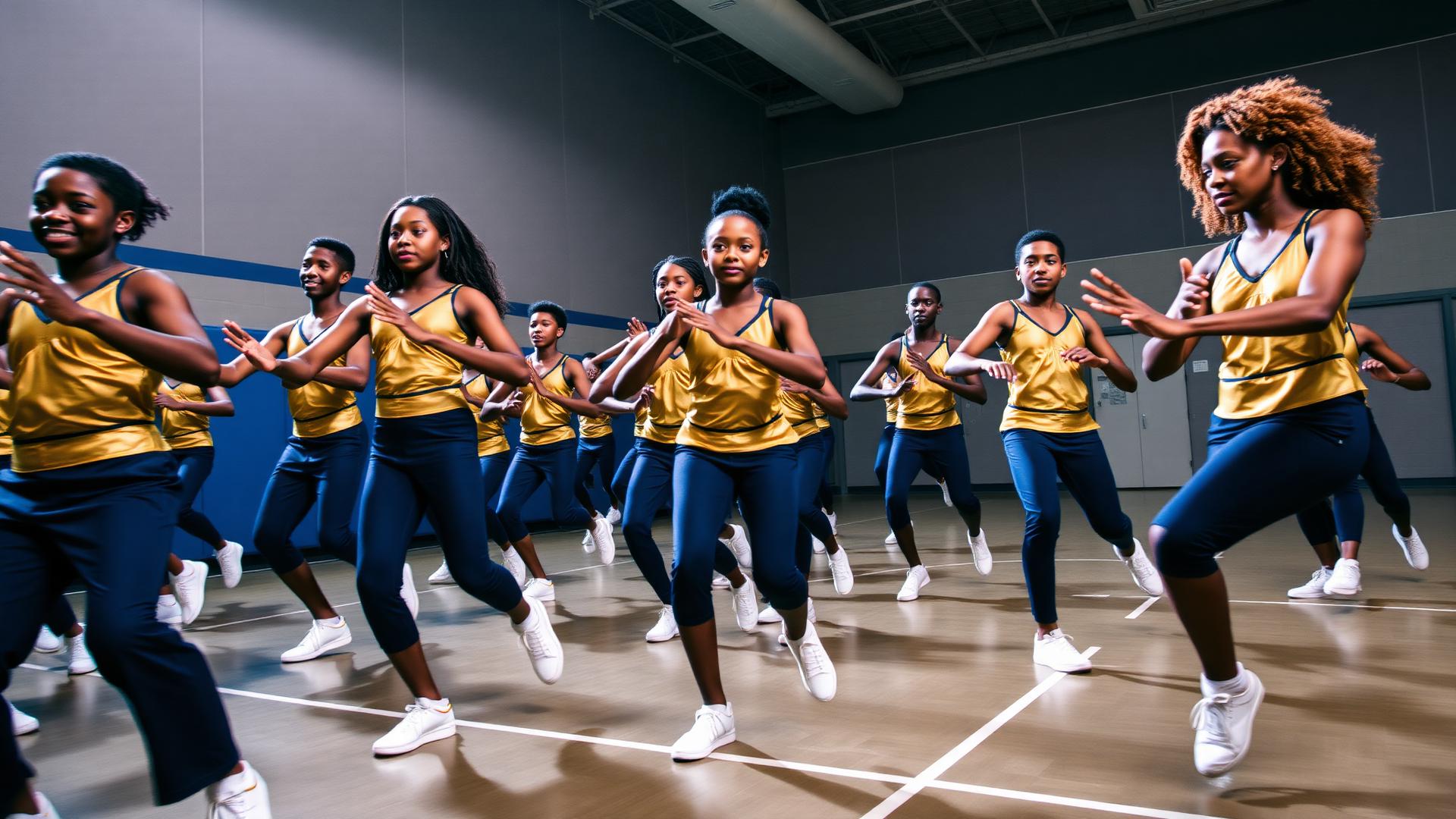 Mile High Legacy Steppers drill team performing in Denver, Colorado
